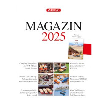 WIKING-MAGAZIN 2025 mit Sortiment 2025 - Die Jahres-Lektüre zur Modell-Leidenschaft