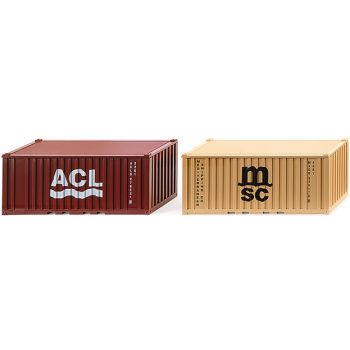 Zubehörpackung - 2 Container 10', ACL und msc, Baujahr 1965-2022