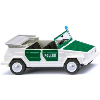 VW 181 Cabrio offen Geländewagen, Polizei Klassiker, weiß/grün, Baujahr 1969-1980
