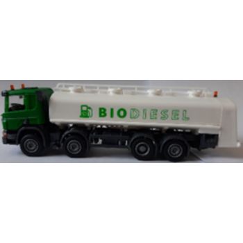 Scania Tankfahrzeug 8x2, BIODIESEL, Fahrerhaus grün, Tank weiß