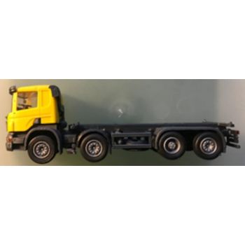 Scania Cotainer-LKW 8x2, Fahrerhaus gelb, (für Container 20 von Herpa, Kibri etc.)