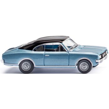 Opel Commodore A Coupe, polarblau metallic mit schwarzem Dach, Baujahr 1967-1971