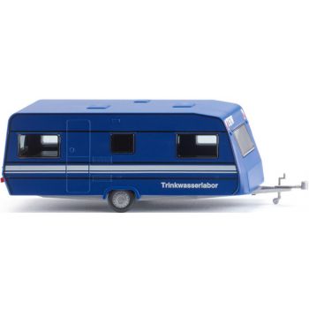 Dethleffs 530 Wohnwagen, THW - Technisches Hilfswerk Trinkwasserlabor, blau, Baujahr 1993 - 1996