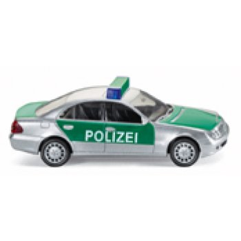 Mercedes-Benz E-Klasse Limousine der POLIZEI, silber/grün