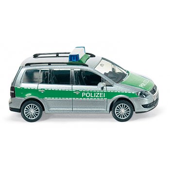 VW Touran, POLIZEI, silber/grün