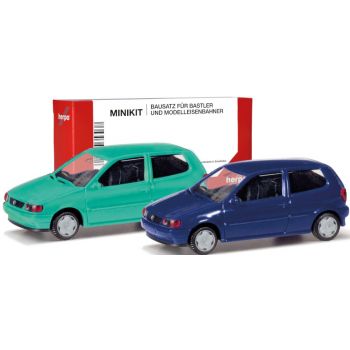 VW Polo 2-türig, 2er-Set, pistazie und chagallblau, Minikit