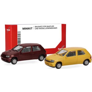 Renault Clio 16V, Rouge Etrusque/Jaune, 2 Stück, Minikit