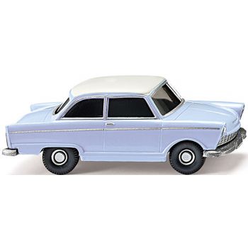 DKW Junior de Luxe, pastellblau mit weißem Dach, Baujahr 1959-1963