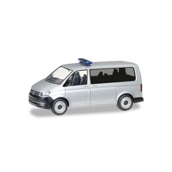 VW T6 Bus, silbermetallic, Herpa MiniKit, (Warnlichtbalken liegt dem Modell bei)