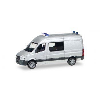 Mercedes-Benz Sprinter Halbbus, unbedruckt, silber, MiniKit