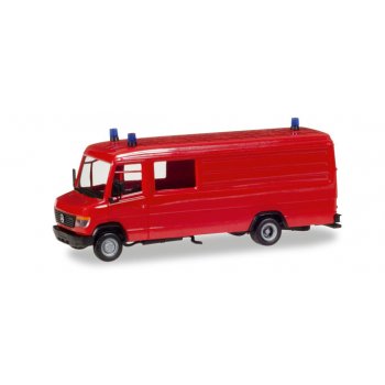 Mercedes-Benz Vario Langkasten GW-A/S, rot, inklusive Rundumleuchten, MiniKit