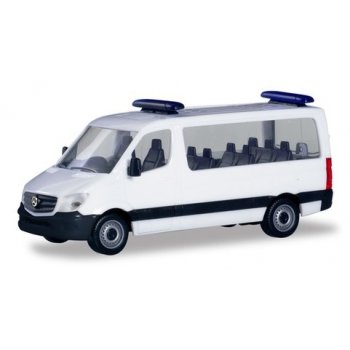 Mercedes-Benz Sprinter '13 Bus FD, weiß mit Warnlichtbalken, MiniKit