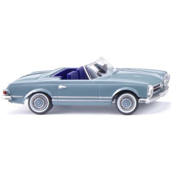 Mercedes-Benz 280 SL Cabrio offen, horizontblau, Baujahr 1963-1971