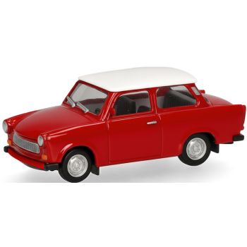 Trabant 601 Limousine, rot mit weißem Dach