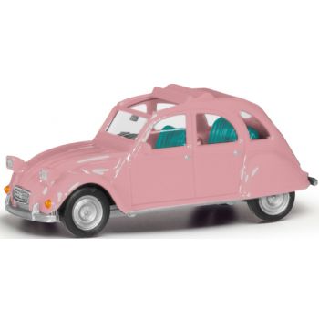 Citroen 2CV offen, hellrosa