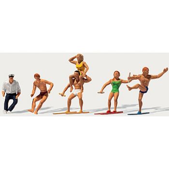 Motorbootführer und Wasserskifahrer