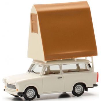 Trabant 601 Universal mit Dachzelt, grauweiß