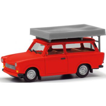 Trabant 601 Universal mit Dachzelt, knallrot