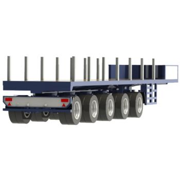 Ballast-Trailer, 5achsig, Wasel