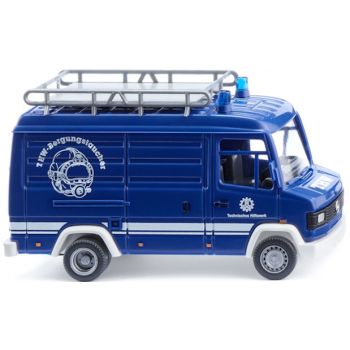 Mercedes-Benz 507 D Kastenwagen mit Dachträger, THW - Technisches Hilfswerk Transporter für Bergungstaucher, Baujahr 1986-1996