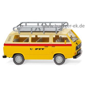 VW T3 Bus, PTT - Schweizer Post, mit Dachgepäckträger, Baujahr 1979-92