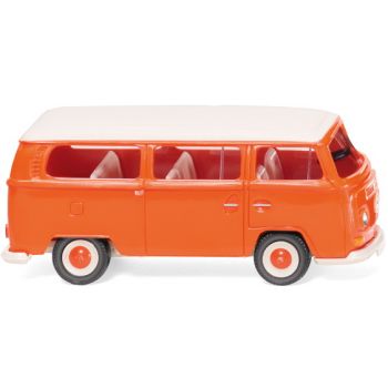 VW T2 Bus, Wiking Jubiläumsmodell 100 Jahre Sieper, orange mit weßem Dach, Baujahr 1967-71