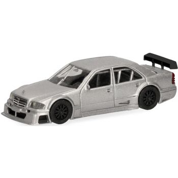Mercedes-Benz AMG C180 Baujahr 1985, silber metallic mit Heckspoiler