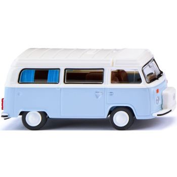VW T2b Campingbus, weißblau/weiß, Baujahr 1972-1979