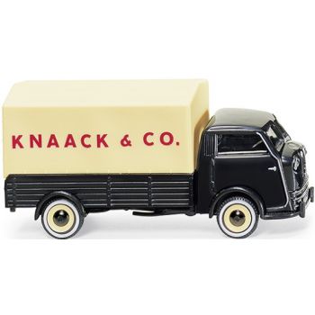 Tempo Matador Tiefpritsche mit Plane, Knaack & Co., Baujahr 1949-52