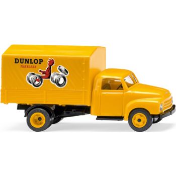 Opel Blitz Pritsche-LKW mit Plane, DUNLOP, Baujahr 1952-1960