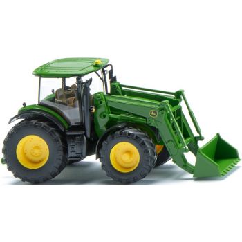 John Deere 7260R mit Frontlader, grün