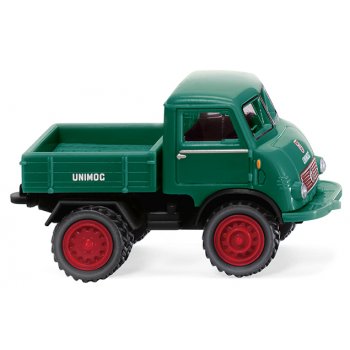 Unimog U 401 mit Doppelbereifung, Pritsche, moosgrün