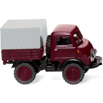 Unimog U 402 Pritsche/Plane, Klassiker mit Boehringer-Genen, weinrot, Baujahr 1953-59