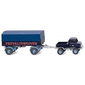 Unimog U 411 mit Pritschen-/Planenanhänger, Freyaldenhoven