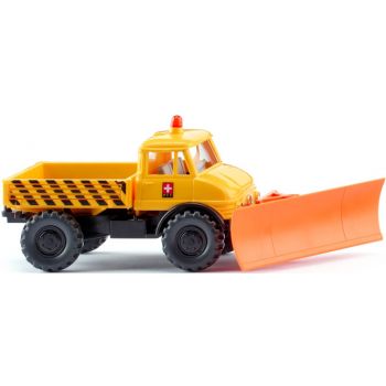 Unimog U 406 mit Schneepflug, Winterdienst PTT - Post Schweiz, Baujahr 1963-1975