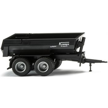 Krampe Halfpipe Muldenkipper Tandemanhänger, schwarz