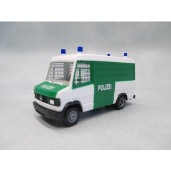 Mercedes-Benz T2 der POLIZEI mit Fenstergitter, grün/weiß