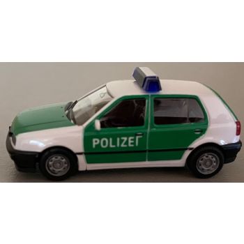 VW Golf CL der POLIZEI, grün/weiß, Dachbalken u.a. schwarz