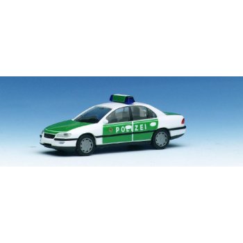 Opel Omega Limousine der POLIZEI, grün/weiß