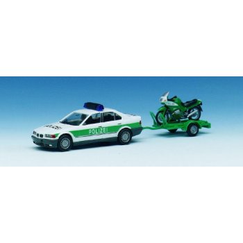 BMW 325i mit Motorrad RS 1100 der POLIZEI