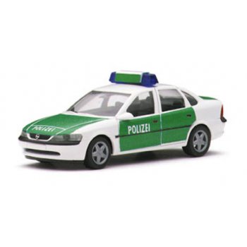 Opel Vectra Stufenheck der POLIZEI, Dachkennung: 5796, grün/weiß
