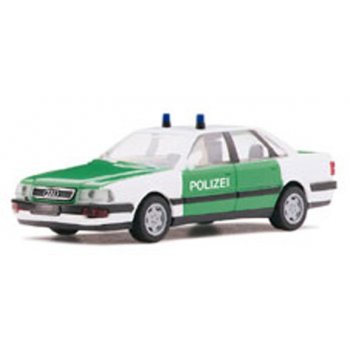 Audi V8 der POLIZEI, grün/weiß