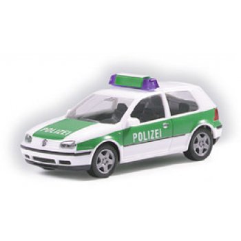 VW Golf IV der POLIZEI, weiß/grün