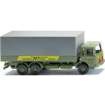 MAN Pritschen-/Planen-LKW, Spedition Schenker JET Cargo, Baujahr 1967-1972