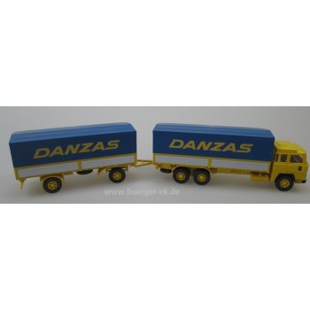 Magirus 235 D, Pritschen-/Planenhängerzug, DANZAS