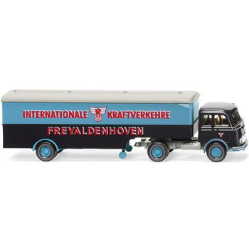 Mercedes-Benz Pullman Koffersattelzug, Internationale Kraftverkehre Freyaldenhoven, Baujahr 1955-1963