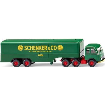 Mercedes-Benz LPS 333 Pullman Koffersattelzug, Schenker & Co Aktiengesellschaft Wien, Baujahr 1965-1976