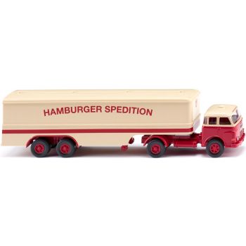 MAN Pausbacke Koffersattelzug, Hamburger Spedition, Baujahr 1960-1967