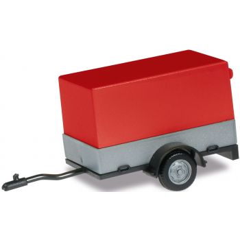 PKW Anhänger Pritsche/Plane, rot