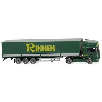 Scania R 420 Topline, Pritschen-/Planensattelzug, Rinnen